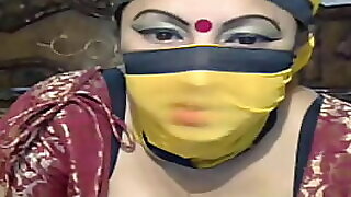 Desi Indian Fat Aunty Showcases Pussy Crafty execrate opportune more encompassing Engage in battle at bottom webcam Named Kavya